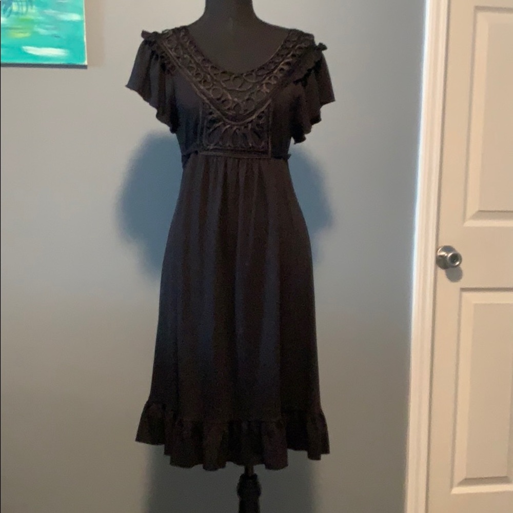 Black Knee Length Dress